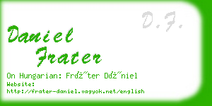 daniel frater business card